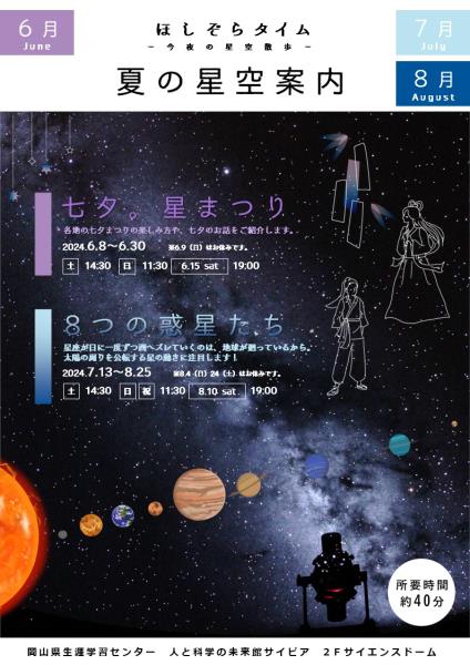 星空生解説「ほしぞらタイム」｜人と科学の未来館サイピア